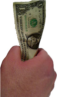 Dollar in Hand width=