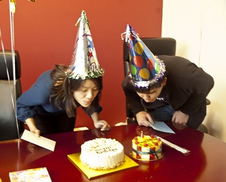 December birthdays Erika and Siu Rui birthday image