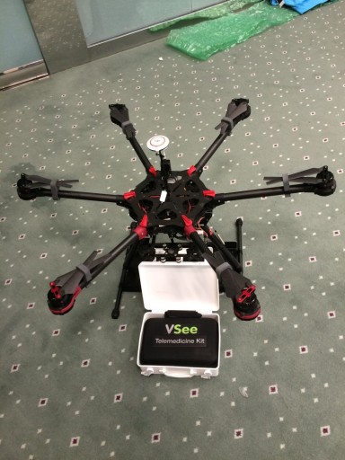 VSee Etisalat vaccine drone